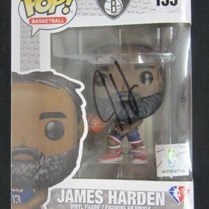 James Harden signed Funko Pop! Vinyl: Brooklyn Nets - James Harden #133 w/COA